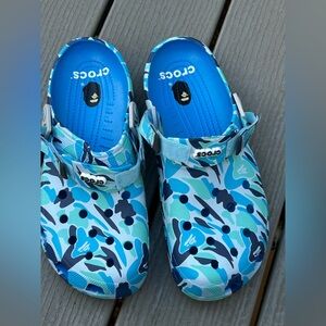 Bape X Crocs Blue Camo Men’s Size 11